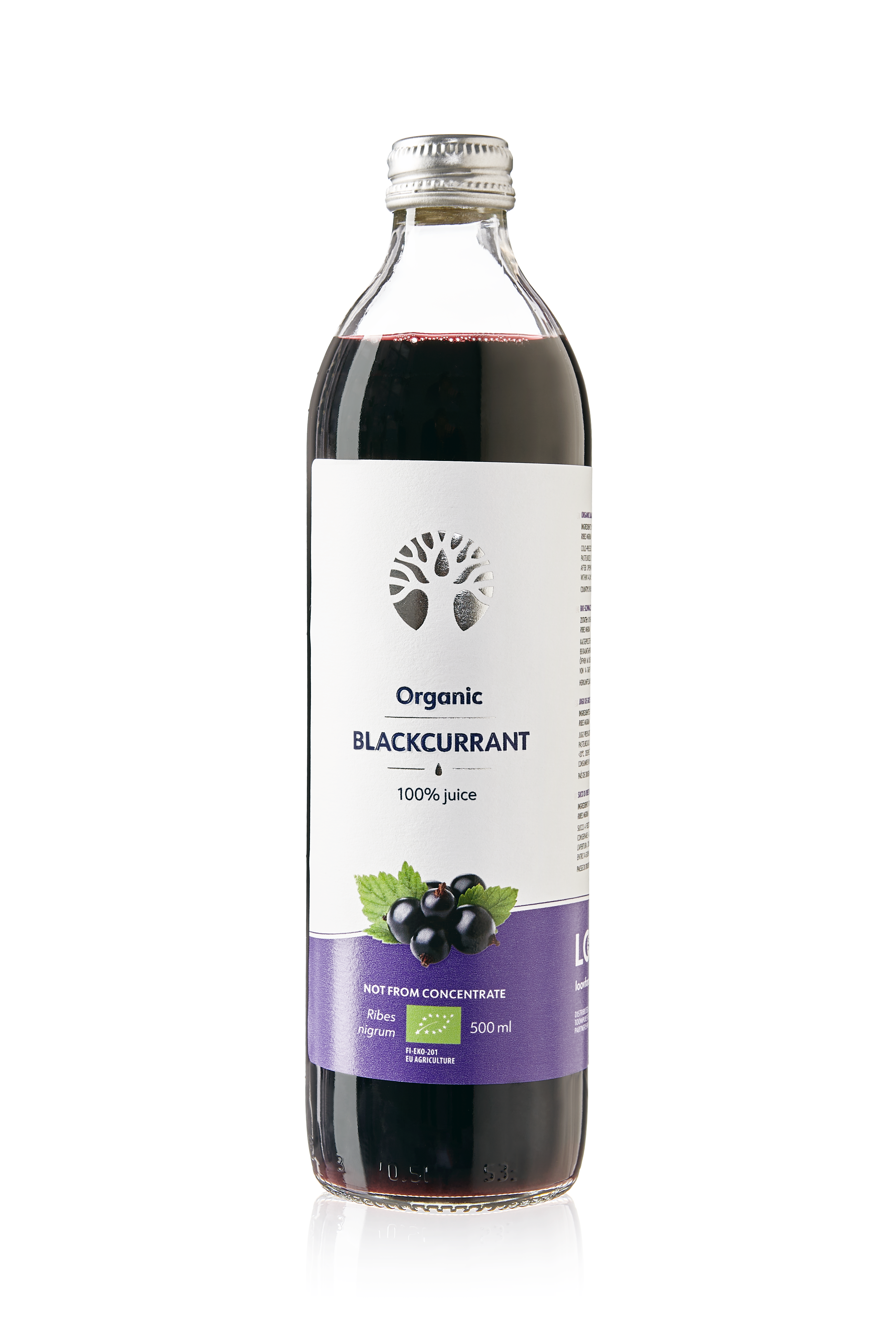 LOOV BIO 100% čistá šťáva z černého rybízu 500 ml