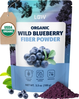 LOOV BIO divoká borůvka sušená vzduchem bohatá na vlákninu 100 g